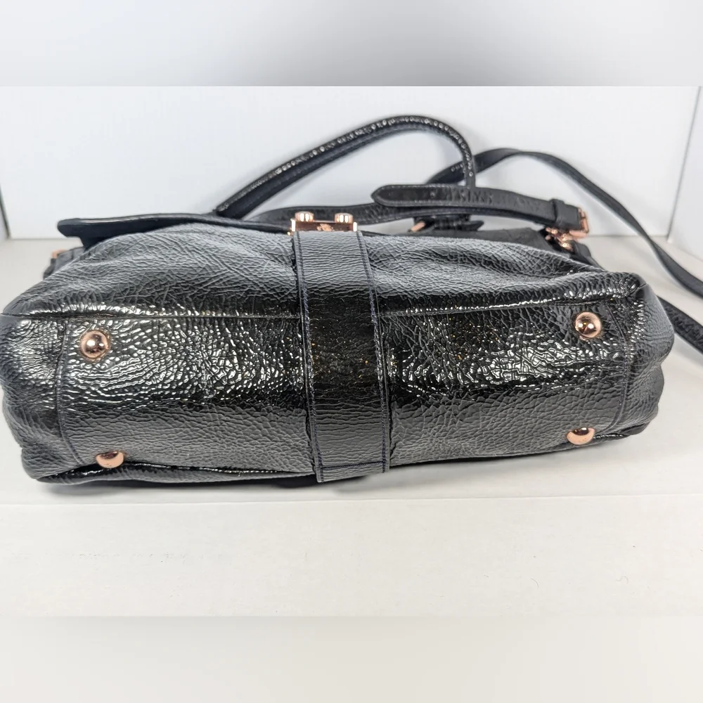 Mulberry Harriet soft patent leather crossbody handbag